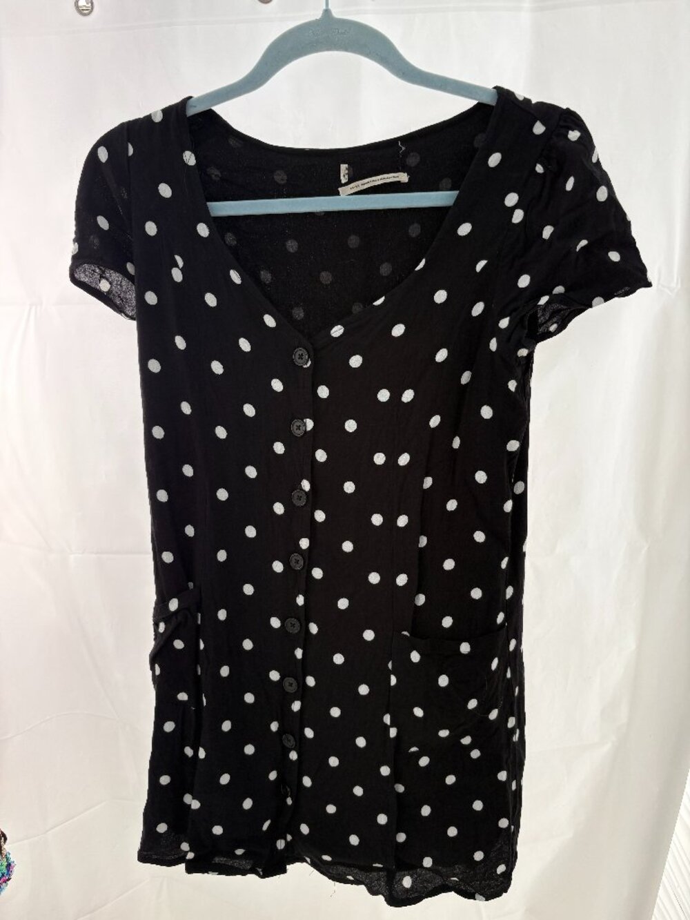 Urban Outfitters Lola Button Down Polka Dot Dress, Size M